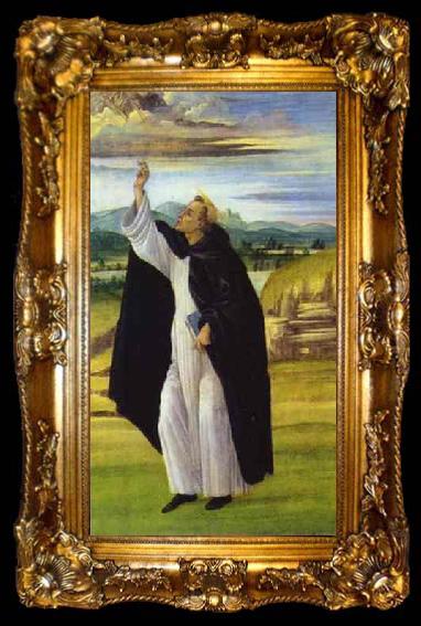 framed  Sandro Botticelli St. Dominic., ta009-2